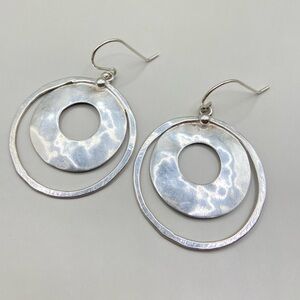 Silpada Silver Hoop Earrings